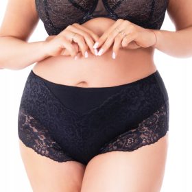   Ekskluzivne črne čipkaste hlačke PLUS SIZE - popolno prileganje! fenomenalno