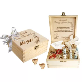    SPOMINKI PRVEGA SVETEGA OBHAJILA, darilo, skrinjica, OBHAJILO