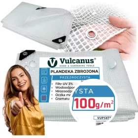   Prozorna ojačana ponjava Vulcanus® 10x12 m – zaščita v vseh pogojnih razmerah