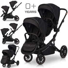   Dvojni voziček Cavoe Avec Meteorite z velikimi kolesi 2v1 + 2x mreža proti komarjem