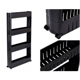  Kopalniški regal Gockowiak črn 12,5x54x101,5 cm