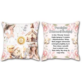 Darilo za prvo obhajilo - Udobna blazina 40x40 cm za deklico