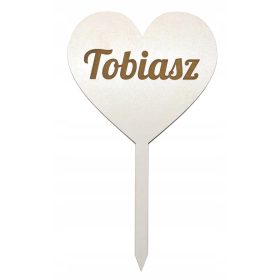   Okrasni dodatki za prvo obhajilo, personalizirano srce na hostiji, 35 cm