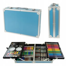   VELIK LIKOVNI SET ZA OTROŠKI DNEVNI ŠOLSKI KOVČEK ZA SLIVANJE