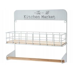 Wieszak za papirnate brisače WHITE s polico 32x29cm