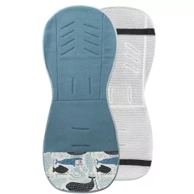    SIMPLE WOOL Termoaktivni vložek iz merino volne za voziček BEIGE DINOSAURS