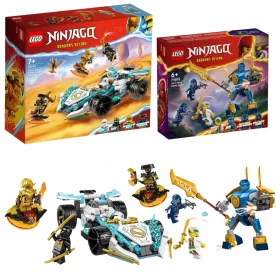   LEGO Ninjago Zaneov zmaj Spinjitzu avto 71791 + LEGO Ninjago Jayev bojni meh 71805