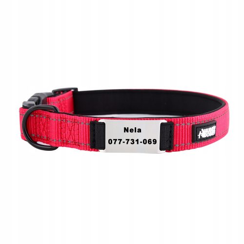 Huggy Doggy Daily Personalizirana Rdeča Pasja Obroža S z Grawerom