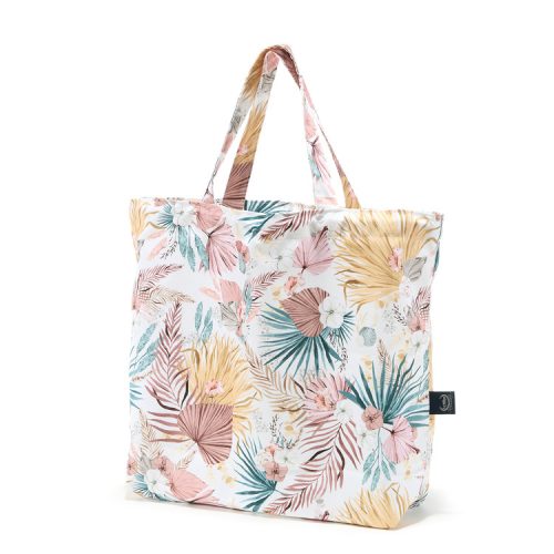 Torba za nakupovanje La Millou z žepom BOHO PALMS LIGHT