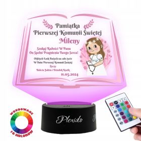  Spominek na prvo sveto obhajilo za deklico - Svetilka Plexido