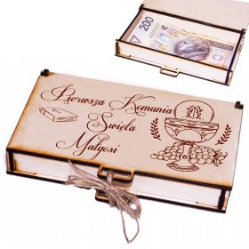 Darilna škatlica za prvo sveto obhajilo GRAVURA OBHAJILA