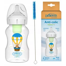   DR. STEKLENIČKA BROWN'S 330ML OPTIONS+ Z ZAJČKO DUDO Z BALONČKI