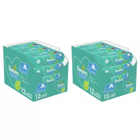 Pampers Fresh Clean vlažilni robčki 2x624 kosov