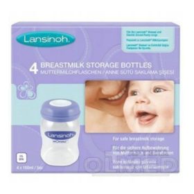   Lansinoh Stekleničke za shranjevanje materinega mleka, 4 kosi