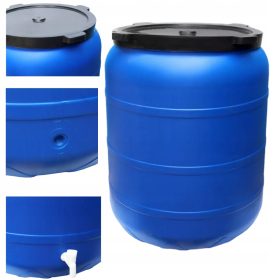 Brezvodni zbiralnik STERK 300L z pipico, modre barve