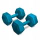  Heksagonalne kompozitne uteži za trening vaj, komplet 2x8kg