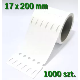  Etiketa za kravato bela 17 x 10,2 cm 1000 kosov.