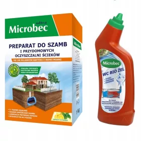   Prašek za biološko razgradnjo greznic BROS - Microbec ULTRA 1kg + WC gel 500ml