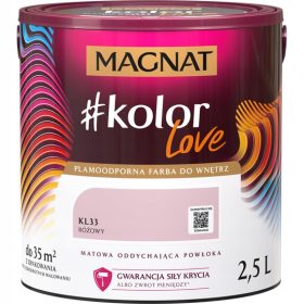  MAGNAT Lateks barva #kolorLove roza 2,5l
