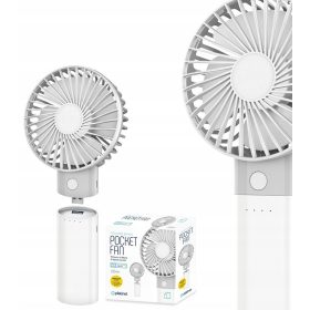  Mini pahljača Platinet Pocket Fun bela