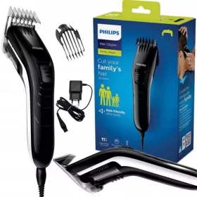   Philips QC5115/15 - moški strižnik za otroke in odrasle, 11 nastavitev dolžine, mrežica, samoostrilna rezila, črna