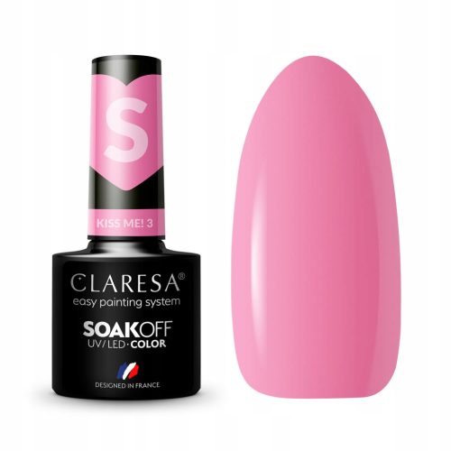 CLARESA POLJUBI ME 3 HIBRIDNI LAK ZA NOHTE HIBRIDNO MLINKASTO ROZA