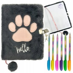   Dnevnik za deklice A5 s ključavnico in dišečimi pisali St. Majewski Večbarvni