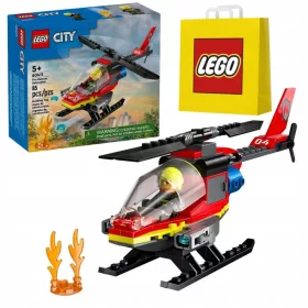   LEGO Mestni 60411 Reševalni Helikopter Gasilski + LEGO Vrečka