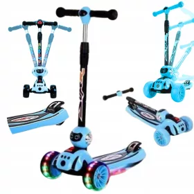   HULAJNOGA ZA OTROKE S TREMI KOLESI, ZLOŽLJIVA, SVETI, ZABAVNA IGRAČA