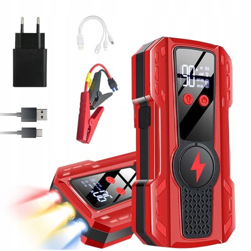 MOČAN AVTO ZAGONSKE BATERIJE BOOSTER POWERBANK 12V GORILKA SET 10000mAh