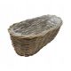 Pletena balkonska škatla za cvetje 36 x 15 cm
