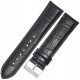Pas za uro iz krokodilskega usnja Tekla K10 - 22 mm ČRNA