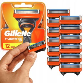 Gillette Fusion5 Komplet 12 Brivnikovih Kartuš