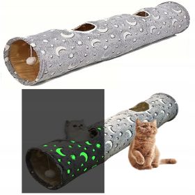  VELIKA SVETEČA SE MAČJA IGRAČA TUNEL Z XL ŽOGICAMI