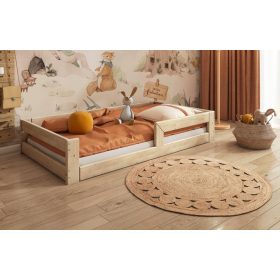 NIZKA OTROŠKA POSTELJICA Z OKVIRJEM IN OGRAJKO 180x90