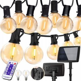   Viseča svetilka na sončno energijo s 50 LED lučkami in daljinskim upravljalnikom