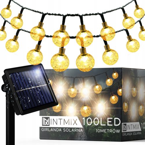 Slovenian Name: SOLARNA GIRLANDA Z 1000 CM DOLŽINE, 100 LED ŽARNICAMI

SEO-Optimized Description:
Girlanda solarna z dolžino 1000 cm je idealna izbira za osvetlitev vašega vrta, balkona ali terase. S 