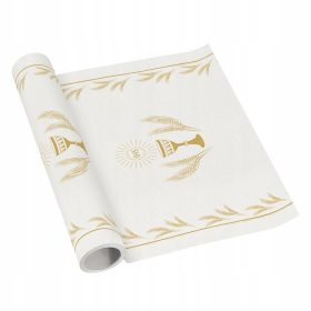 Biežnik za prvo obhajilo IHS Zlati Ornament - 500 cm