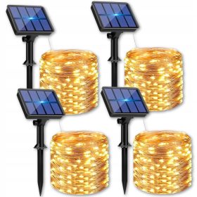    SILVERSHARKY vgradna solarna svetilka, črna, 1200 cm, 4 kos.