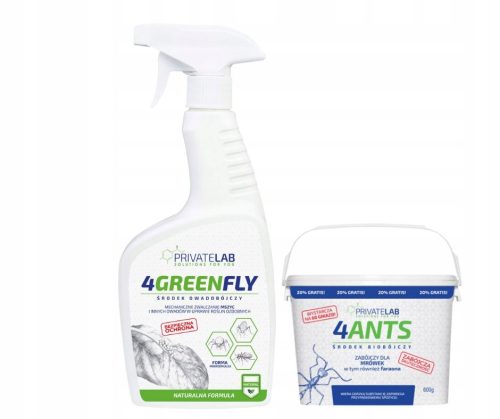 Private Lab insekticid proti mravljem in listnim ušem 500 ml + ANTS POISON, učinkovitost 100% 4Ants