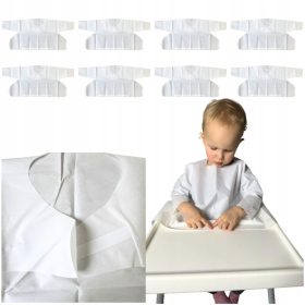   8× Nepremočljiv predpasnik z rokavi za dojenčke BLW 8 kosov