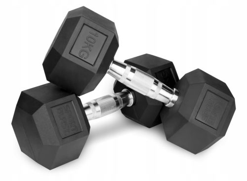 Hantle HEX gumirane 2x10kg set 20kg za trening