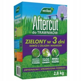   Aftercut Gnojilo za trate Zelene v 3 Dneh z Dodatkom Fe in Mg 2,8 kg Westland