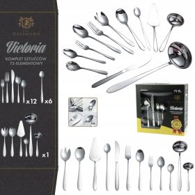   Jedilni pribor set VICTORIA Karl Hausmann za 12 oseb - 72 kosov v kovčku