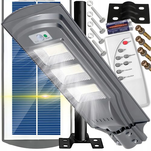 Ulična solarna LED svetilka z gibkim senzorjem gibanja