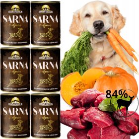   Slovenian Name: NaravaSkrb Sarna z Dino 400 g mokra hrana za alergike s preobčutljivostjo

SEO-Optimized Description:
NaravaSkrb Sarna z Dino 400 g mokra hrana je premium kakovostna hrana za pse alerg