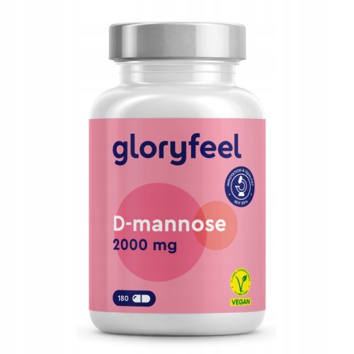 Kapsule D-manoza za naravno podporo sečil - Gloryfeel, 180 kapsul
