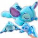 Maskotka Stich Modra 35 cm plišasta igrača Ležeča speča ljubkovalna igrača