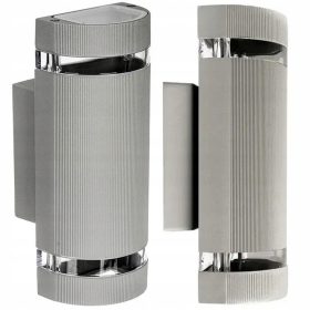   SuperLED zunanja LED stenska svetilka vrtna 2xGU10 aluminij IP54