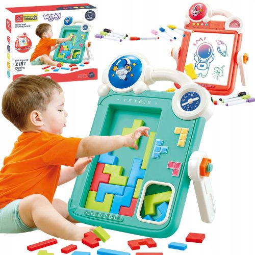 Woopie 2v1 Tablica za Risalno in Tetris Igra 39 x 33 cm